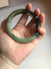 Load image into Gallery viewer, 58.5mm Certified 100% natural Type A dark green/black/brown jadeite bangle PD33-9778
