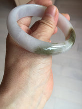 Load image into Gallery viewer, 57.5mm certified Type A 100% Natural dark green purple white Jadeite Jade bangle Y156-3005
