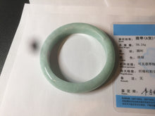 Load image into Gallery viewer, 56.6mm Certified Type A 100% Natural green Jadeite Jade bangle w94-2833
