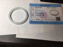 Load image into Gallery viewer, 54mm 100% natural Type A green white slim round cut jadeite jade bangle BL101-4674
