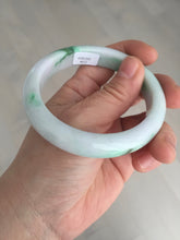 Load image into Gallery viewer, 56.5mm certified Type A 100% Natural sunny green/purple/white(白底青) Jadeite Jade bangle BF141-4072
