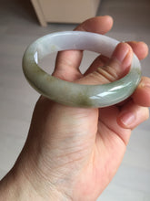 Load image into Gallery viewer, 57mm certified Type A 100% Natural dark green purple white Jadeite Jade bangle Y157-3002
