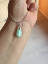 Load image into Gallery viewer, 100% natural type An icy watery light purple green white blessed melon 福瓜) Jadeite Jade pendant group BP58
