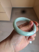 Load image into Gallery viewer, 56.6mm Certified Type A 100% Natural green Jadeite Jade bangle w94-2833
