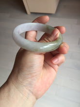 Load image into Gallery viewer, 57mm certified Type A 100% Natural dark green purple white Jadeite Jade bangle Y157-3002
