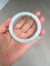 Load image into Gallery viewer, Shopify only. 55.7mm certified 100% natural icy watery light white/sunny green jadeite jade bangle BN73-9363
