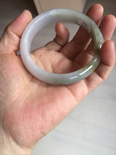 Load image into Gallery viewer, 57mm certified Type A 100% Natural dark green purple white Jadeite Jade bangle Y157-3002
