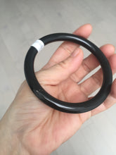 Load image into Gallery viewer, 65mm 100% Natural dark green/black meteorite Stellar Night sky round cut nephrite bangle HF102-8250
