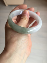 Load image into Gallery viewer, 57.5mm certified Type A 100% Natural dark green purple white Jadeite Jade bangle Y158-3015
