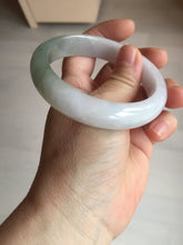 Load image into Gallery viewer, 57.5mm certified Type A 100% Natural dark green purple white Jadeite Jade bangle Y158-3015
