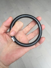 Load image into Gallery viewer, 65mm 100% Natural dark green/black meteorite Stellar Night sky round cut nephrite bangle HF102-8250
