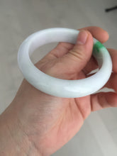 Load image into Gallery viewer, 56.5mm certified Type A 100% Natural sunny green/purple/white(白底青) Jadeite Jade bangle BF139-4075
