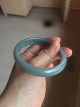 Load image into Gallery viewer, 57.5mm Certified Type A 100% Natural light green/blue/gray Guatemala Jadeite jade bangle AM79-1452
