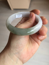 Load image into Gallery viewer, 57.5mm certified Type A 100% Natural dark green purple white Jadeite Jade bangle Y158-3015
