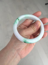 Load image into Gallery viewer, 卖了  57mm certified Type A 100% Natural sunny green/purple/white(白底青) Jadeite Jade bangle BF138-4073
