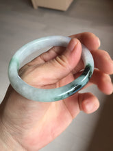 Load image into Gallery viewer, 51.5mm certified Type A 100% Natural sunny green purple oval Jadeite Jade bangle BN43-5137
