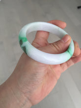 Load image into Gallery viewer, 卖了  57mm certified Type A 100% Natural sunny green/purple/white(白底青) Jadeite Jade bangle BF138-4073
