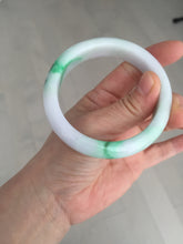 Load image into Gallery viewer, 卖了  57mm certified Type A 100% Natural sunny green/purple/white(白底青) Jadeite Jade bangle BF138-4073
