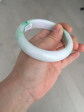 Load image into Gallery viewer, 卖了  57mm certified Type A 100% Natural sunny green/purple/white(白底青) Jadeite Jade bangle BF138-4073
