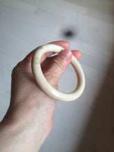 Load image into Gallery viewer, 53.8mm 100% natural beige yellow pink Coral Jade (珊瑚玉) bangle XY63
