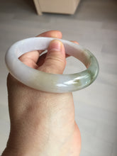 Load image into Gallery viewer, 57.5mm certified Type A 100% Natural dark green purple yellow brown white(FU LU SHOU) Jadeite Jade bangle Y159-3003
