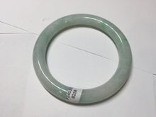 Load image into Gallery viewer, 55mm Certified type A 100% Natural sunny green/white round cut Jadeite bangle BN75
