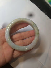 Load image into Gallery viewer, 55.7mm Certified 100% natural Type A light green/purple/yellow (FU LU SHOU) jadeite jade bangle AM80-5347
