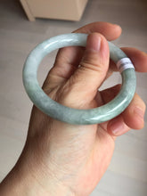 Load image into Gallery viewer, 54mm Certified Type A 100% Natural  light green round cut Jadeite Jade bangle Y161-2850
