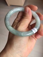 Load image into Gallery viewer, 54mm Certified Type A 100% Natural  light green round cut Jadeite Jade bangle Y161-2850
