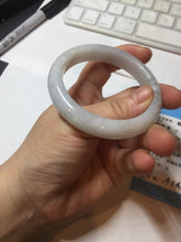 Load image into Gallery viewer, 54mm Certified type A 100% Natural light green white Jadeite bangle PB198-6655
