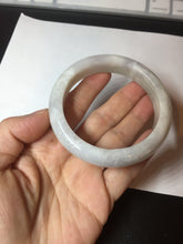 Load image into Gallery viewer, 56.5mm 100% natural type A white/light purple jadeite jade bangle AY81

