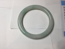 Load image into Gallery viewer, 57mm Certified type A 100% Natural sunny green/white round cut Jadeite bangle BN77-9819
