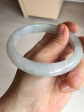 Load image into Gallery viewer, 62.3mm Certified Type A 100% Natural icy watery light green white purple Jadeite bangle Q137-2882
