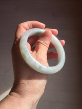 Load image into Gallery viewer, 58.5mm Certified Type A 100% Natural icy watery green/purple chubby Jadeite Jade bangle PB246-9529
