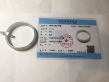 Load image into Gallery viewer, 50.5mm certified 100% natural Type A sunny green/light purple jadeite jade bangle PC42-0687
