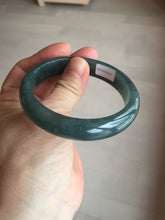 Load image into Gallery viewer, 57.5mm Certified Type A 100% Natural dark green/blue/gray/black Guatemala Jadeite jade bangle BK48-2329
