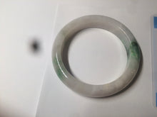 Load image into Gallery viewer, 57mm Certificated Type A 100% Natural white/sunny green/purple jadeite jade bangle C90-9145
