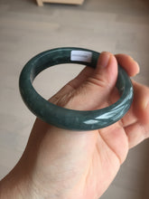 Load image into Gallery viewer, 57.5mm Certified Type A 100% Natural dark green/blue/gray/black Guatemala Jadeite jade bangle BK48-2329
