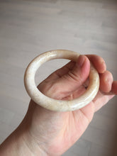 Load image into Gallery viewer, 52.8mm 100% natural beige yellow white round cut Coral Jade (珊瑚玉) bangle SY70
