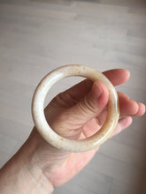 Load image into Gallery viewer, 52.8mm 100% natural beige yellow white round cut Coral Jade (珊瑚玉) bangle SY70
