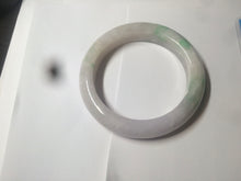 Load image into Gallery viewer, 59.5mm Certificated Type A 100% Natural white/sunny green/purple jadeite jade bangle H114-9141
