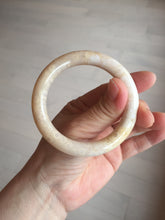 Load image into Gallery viewer, 52.8mm 100% natural beige yellow white round cut Coral Jade (珊瑚玉) bangle SY70
