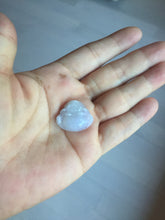 Load image into Gallery viewer, 100% Natural type A light purple white happy Buddha jadeite pendant BP182
