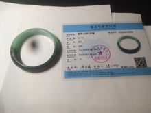 Load image into Gallery viewer, 52.6mm certified 100% natural Type A apple green/dark green jadeite jade bangle H116-2848
