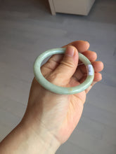 Load image into Gallery viewer, 52mm certified 100% natural Type A light green round cut jadeite jade bangle BS7-9561
