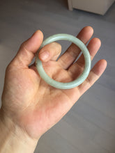 Load image into Gallery viewer, 52mm certified 100% natural Type A light green round cut jadeite jade bangle BS7-9561
