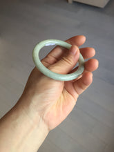 Load image into Gallery viewer, 52mm certified 100% natural Type A light green round cut jadeite jade bangle BS7-9561
