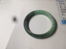 Load image into Gallery viewer, 52.6mm certified 100% natural Type A apple green/dark green jadeite jade bangle H116-2848
