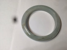 Load image into Gallery viewer, 57.4mm Certified 100% natural Type A icy watery green/white/gray jadeite jade bangle AY70-0343
