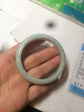 Load image into Gallery viewer, 53.7mm certificated Type A 100% Natural light green Jadeite Jade bangle H118-2849
